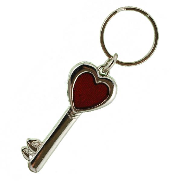 heart and key keychain