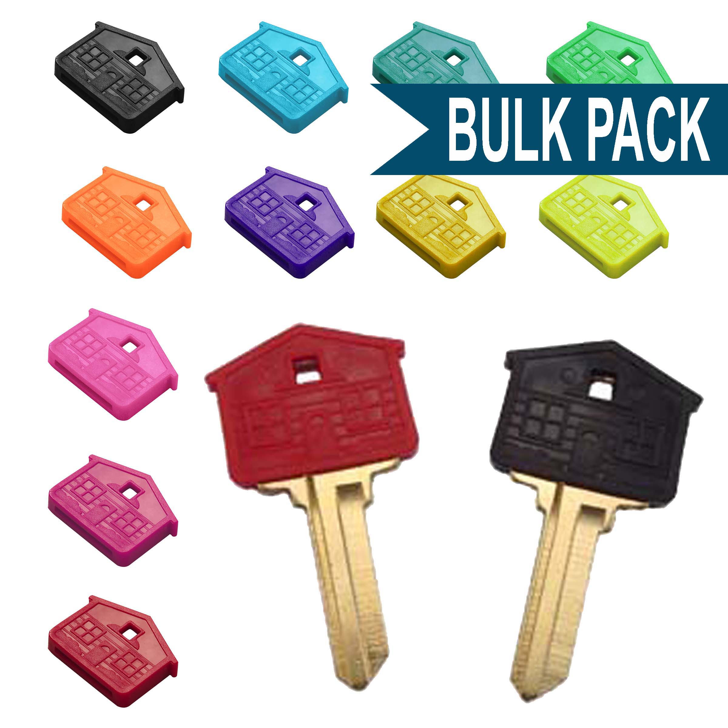 Key pieces. Брелок durable Key clip, для ключа 24 х 68 х 15 мм 6 штук пластик.